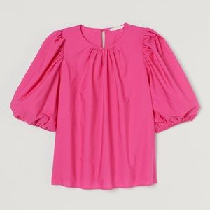 Conscious Cotton Puffer Sleeve Blouse